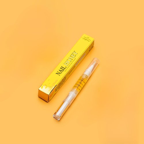 Twinkled T Nail Honey Cuticle Oil Pen – Organic Nail Growth Oil for Dry Cuticles, Brittle Nails & Hangnails – Strengthening Nail Treatment with Jojoba, Almond & Argan Oil (2ml Pen)