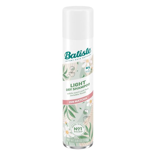 Batiste Light Dry Shampoo - Zen Matcha | Invisible Finish for Refreshing Hair & Oil Absorption, 3.81 Oz