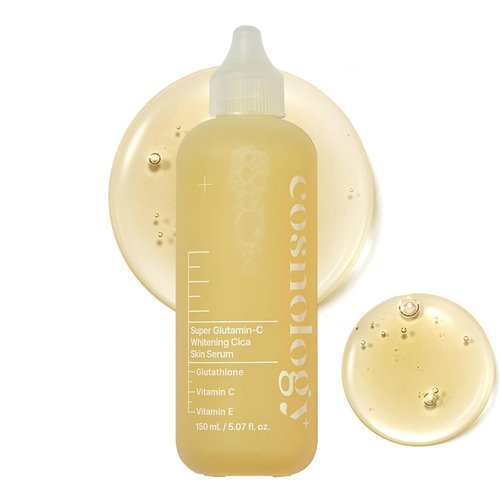 COSNOLOGY Glass Skin Care Set - Glow Serum & Brightening Ampoule | Niacinamide, Vitamin C, Retinol, 150ml + 80ml