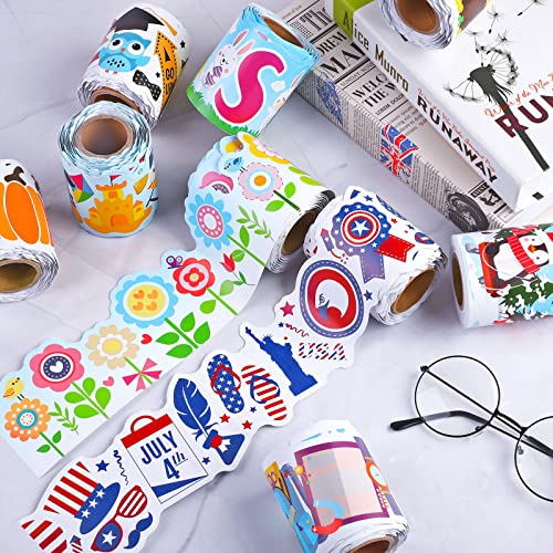 Holiday Bulletin Board Borders - 12 Rolls, Seasonal Classroom Decorations, 394 Feet