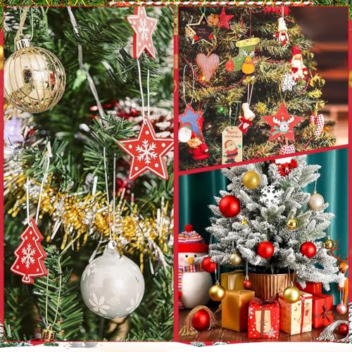 Silver Christmas Ornament Hangers Strings with Snaps - 200 Pack