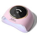 WEVILI 288W Professional UV LED Nail Lamp with 63 Beads - Fastest Gel Curing Dryer for Home & Salon, Smart Sensor, LCD Display & 4 Timers, Pink Salon-Grade Light