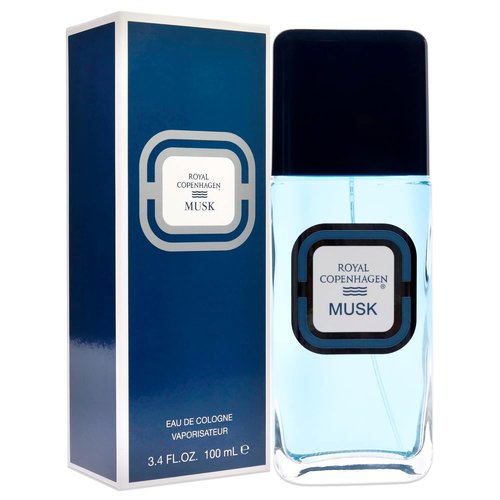 Royal Copenhagen Musk Cologne Spray - 3.4 Oz | Invigorating Fragrance for Men