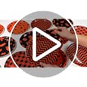 Halloween Paper Plates 9 Inch Pack - Heavy Duty Buffalo Plaid Ghost Pumpkin Design, Disposable Party Tableware