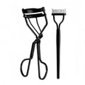 Acavado Professional Eyelash Curler with Lash Comb – Award-Winning Design – Pinch-Free, Effortless Curl for a Lash-Lift Effect in Seconds, Perfect for Home or Travel, Grey Black