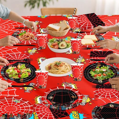 Spider Web Party Supplies Kit for 20 Guests - Halloween & Birthday Decor