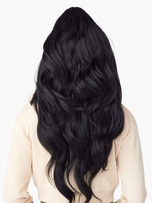 Sensationnel Instant Updown Halfwig Pony - Unit 11 4 Style in 1 Half Wig and Pony Wrap (1 JETBLACK)