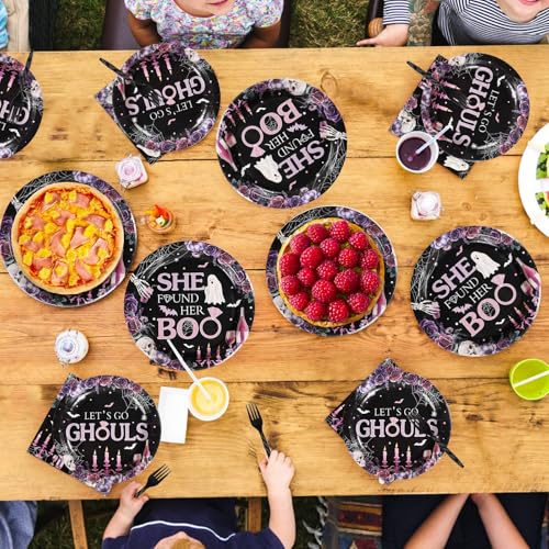 Halloween Ghouls Party Supplies Set - 96 Pieces for Girls Bachelorette Celebration