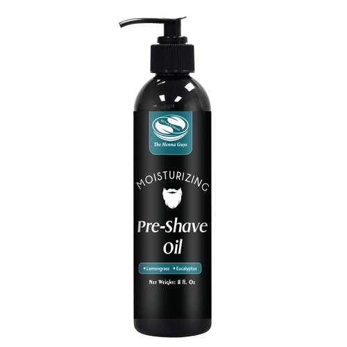 8 fl. Oz, Pre Shave Oil for Men, Excellent Shaving oil for Men with Sensitive Skin, Prepares for a burns free Shave, Works with Straight or Safety Razor (Lemongrass & Eucalyptus)