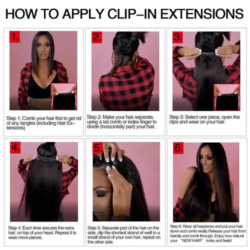 ORIGEN Clip in Hair Extensions Real Remy Human Hair Chocolate Brown to Caramel Blonde Highlights Straight Hair for Women 7pcs 80g 12 Inches