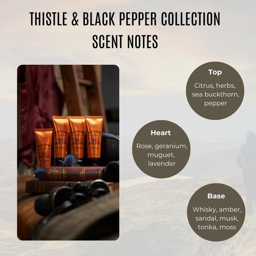 Scottish Fine Soaps Co. Thistle Pepper Body Wash - Nourishing Formula | 500ml Size
