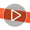 54 Inch x 100 ft Red and White Striped Disposable Tablecloth Roll with Cutter