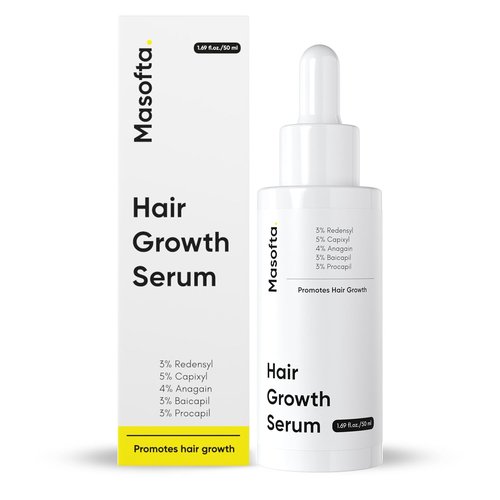 Masofta Hair Growth Serum - Promote Hair Growth & Control Hair Fall | 50ml for Men & Women