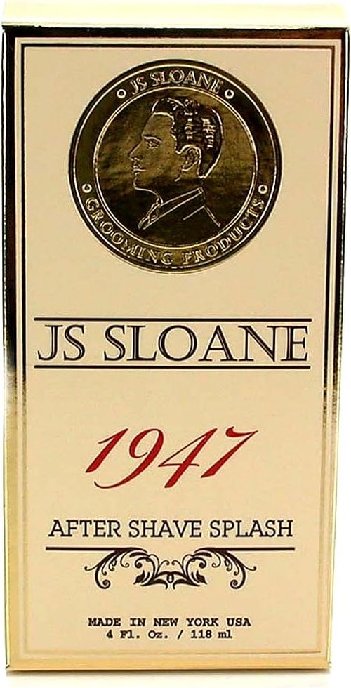 JS Sloane 1947 After Shave Splash for Men - Refreshing Barbershop Aftershave, 4 oz Signature Scent