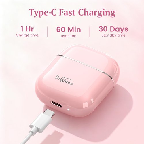 Facial Hair Removal for Women - Painless Electric Face Shaver for Peach Fuzz & Sensitive Skin, USB-C Rechargeable Hair Remover for Upper Lip & Chin,IPX7 Mini Portable for Smooth Skin at Home & Travel