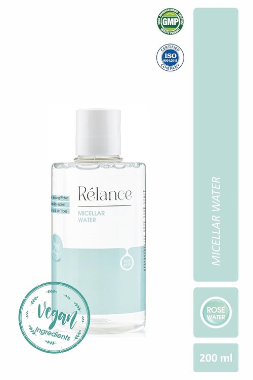Relance Micellar Water - Vegan Rose Water Cleanser for Gentle Skin Care | 200ml