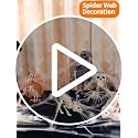 Large Spider Web Halloween Decoration - 800 Sq Ft with 30 Plastic Spiders