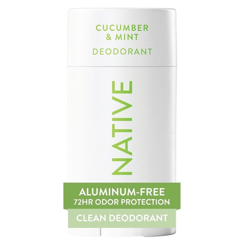 Native Deodorant - Aluminum-Free Cucumber & Mint | 72-Hour Odor Control for Men & Women - 2.65oz