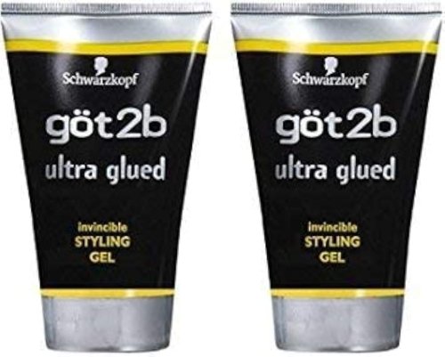 Got 2b Ultra Glued Styling Gel - Invincible Hold, 1.25 Ounce (2 Pack) | Perfect for All-Day Style