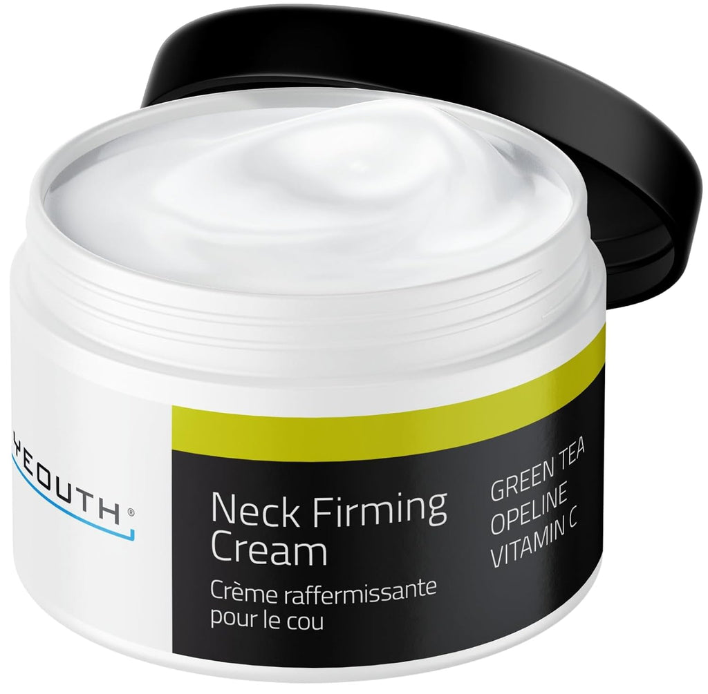 YEOUTH Neck Cream - Vitamin C Skin Firming Moisturizer for Face & Neck | Targets Double Chin, 2oz