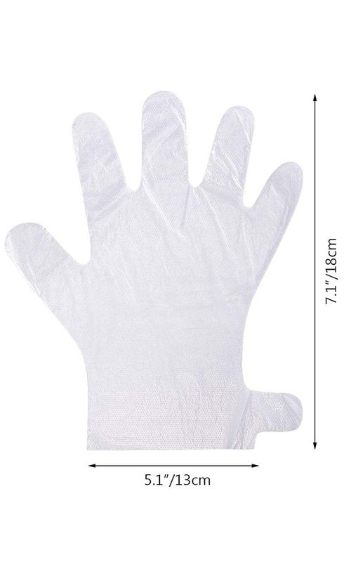 Damsale 200 pcs Thick Disposable Plastic Hand Glove Mitt Covers for Paraffin Wax Therapy Treatment - Great for Wax Machines