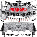 Halloween Party Decorations Banner Bat Stickers Fireplace Scarf Creepy Cloth Set
