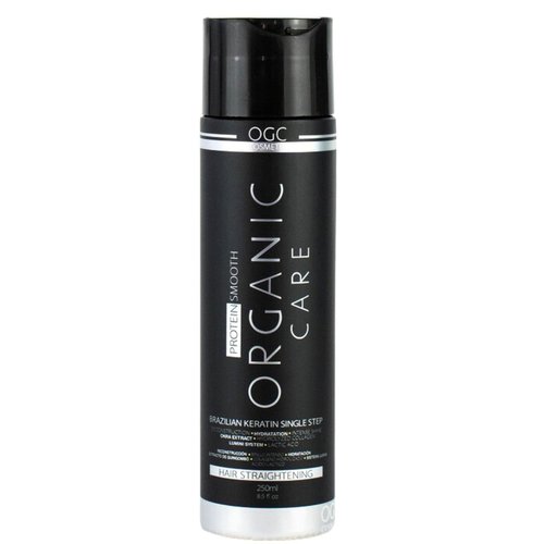 Organic Care Cosmetics Brazilian Keratin Treatment Complex - Hair Straightening Blowout | 8.5 fl oz (250ml)
