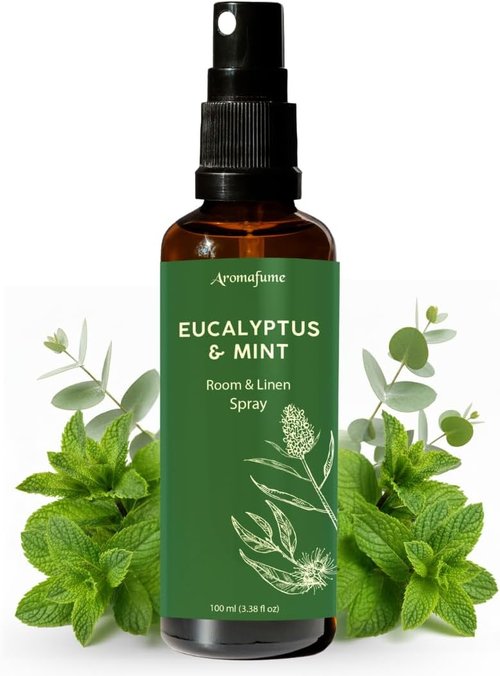 Aromafume Eucalyptus & Mint Room Spray - Aromatherapy Mist with Pure Essential Oils | 100ml/3.38fl oz