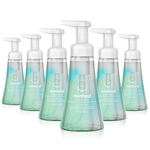 Method Foaming Hand Soap, Coconut Water, 10 fl oz (Pack of 6)
