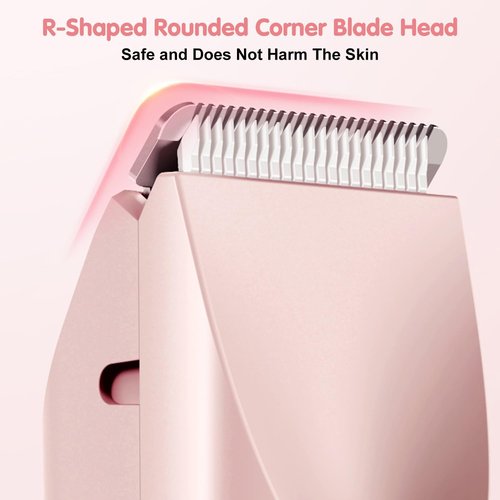 Skiennix Bikini Trimmer - 2-in-1 Cordless & Waterproof Electric Shaver for Women | Painless Hair Removal, Purple