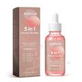 5 In 1 Vitamin c Serum Hydrating Face Serum with Vitamin C, Hyaluronic Acid, Niacinamide & Collagen – Lightweight Facial Serum for Daily Moisturizing, Soft & Radiant Looking Skin