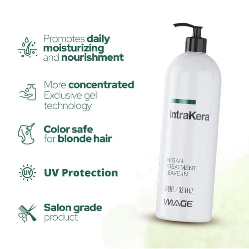 Image Intrakera Leave-In Conditioner - Frizz Control & Detangler for All Hair Types - 32 Fl Oz