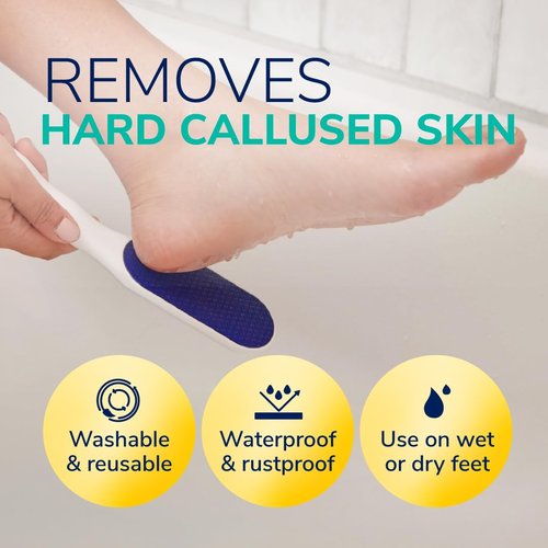 Dr. Scholl's Nano Glass Foot File - Durable Callus Remover & Pedicure Tool for Soft, Smooth Feet