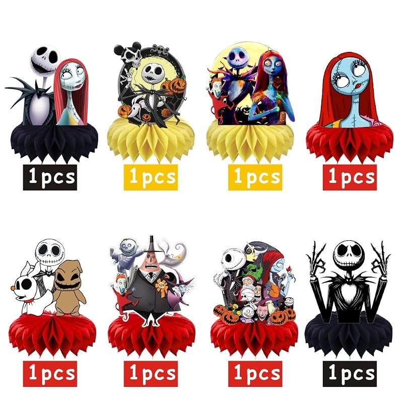 8-Pack Nightmare Themed Table Centerpieces Birthday Party Decorations