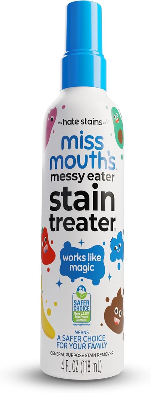 Miss Mouth's Messy Eater Stain Treater Spray - 4oz Stain Remover for Newborns & Babies - Effortlessly Removes Food, Grease & Coffee Stains