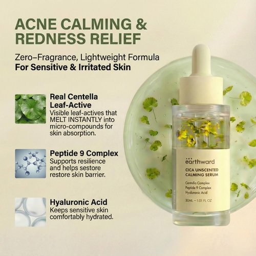**Skiennix Centella Serum - Soothing Ampoule for Acne-Prone Skin | 30ml Unscented Formula**