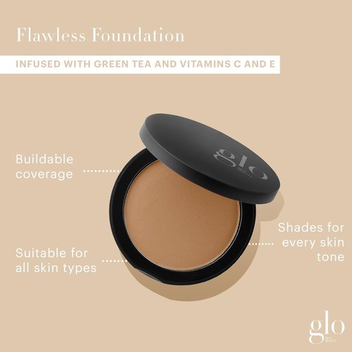Glo Skin Beauty Pressed Powder Foundation - Chestnut Light | Buildable Coverage & Long-Lasting Finish