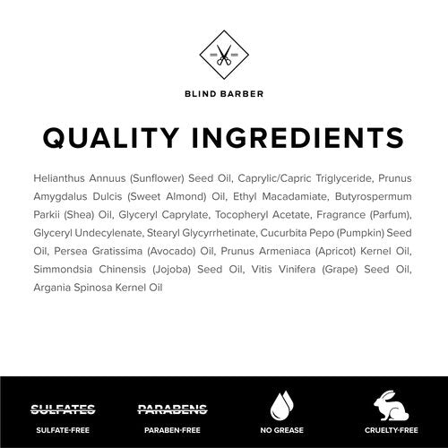 Blind Barber Rejuvenating Face & Beard Oil for Men - Moisturizing & Softening - Hydrate Clean Shaven Skin or Use As a Natural Beard Growth Oil for Men - (1 Oz)