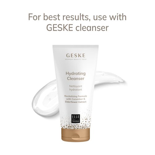 GESKE SmartAppGuided™ Facial Brush | 4 in 1 | Professional Facial Cleansing Brush | Skin Cleansing Silicone Facial Brush | Routine Skincare | Gentle Cleansing | Facial Cleanser
