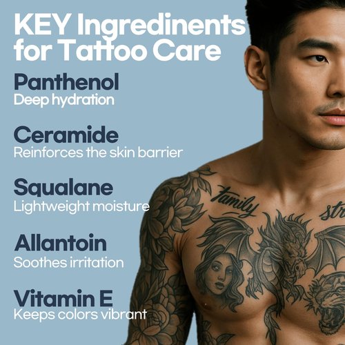 Tattoo Aftercare Moisturizer – Unscented Moisturizing Balm for Inked Skin, Color-Enhancing Care with Clean, Vegan Ingredients, Gentle Daily Tattoo Maintenance, 3.04 fl oz