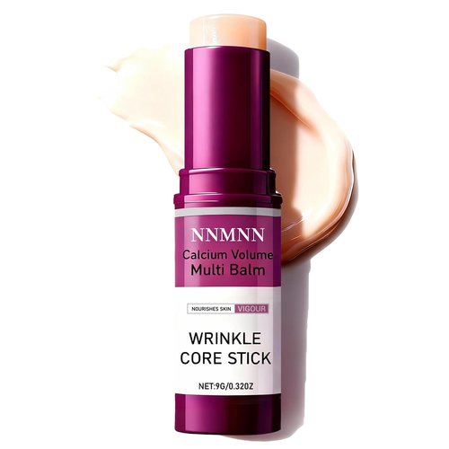 nnmnn Calcium Volume Multi Balm Stick - Calcium Enriched Formula for Skin Hydration, Anti-aging, Smoothing & Firming - Multi-Purpose Balm for Face, Eyes & Neck, Korean Collagen Moisturing Stick