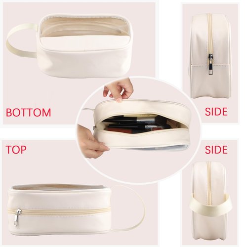 PWHAOO Board Certified Behavior Analyst Cosmetic Bag Behavior Analyst Makeup Bag BCBA Therapist Gift (HAPPY BCBA BAG)