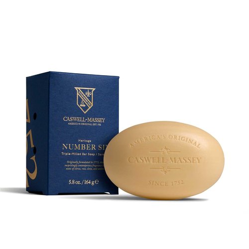 Caswell-Massey Number Six Bar Soap - Moisturizing Natural Body Soap for All Skin Types | 5.8 oz