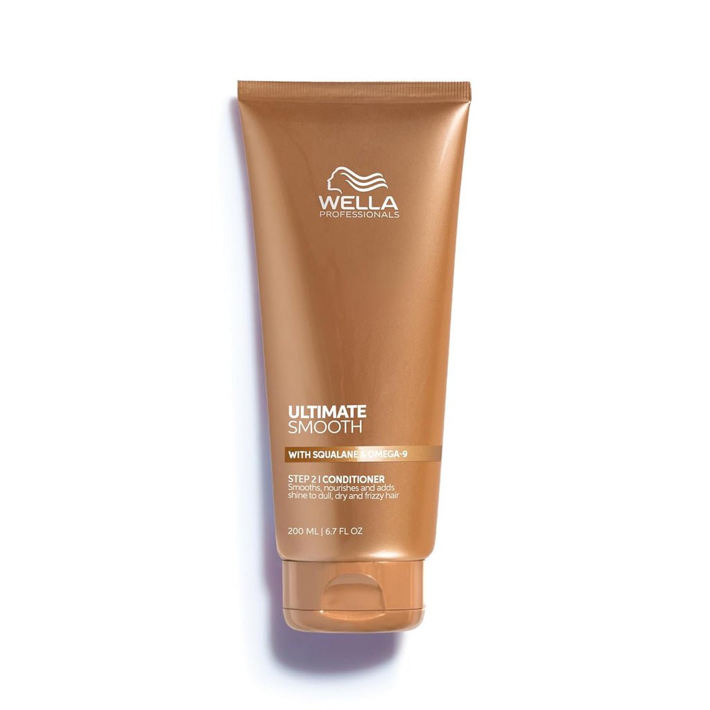 Wella Professionals Ultimate Smooth Conditioner - Nourishing Treatment for Dry, Frizzy Hair | Silky Shine with Squalane & Omega 9 | Color Safe
