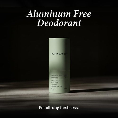 Blind Barber Aluminum-Free Deodorant - 98% Natural Men's Stick With Shea Butter & Coconut Oil - Odor-Fighting Tonka Bean Scent (2.3 oz)