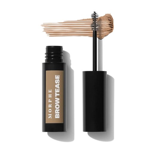 Morphe Brow Tease Eyebrow Gel Mousse - Volumizing Tint & Shape with Natural Bamboo Fibers - Macadamia (0.16 fl oz)