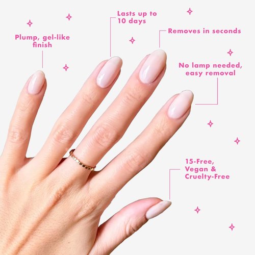Olive & June Long Lasting Nail Polish - Strawberry Scone | Gel-Like Finish | 10-Day Wear | 15-Free Vegan & Cruelty-Free