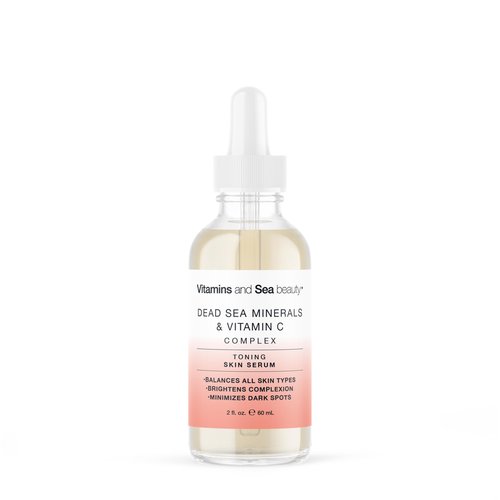 Toning Skin Serum with Vitamin C Complex & Dead Sea Minerals – Brightening, Dark Spot Minimizer, Toning Facial Serum – Vegan, Paraben-Free – 2 fl oz
