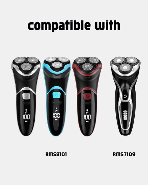 RMS8101 Blades for Men's Electric Shaver RMS7109, 3PCS RMS8101 Replacement Blades, 2 Cleaning Brush