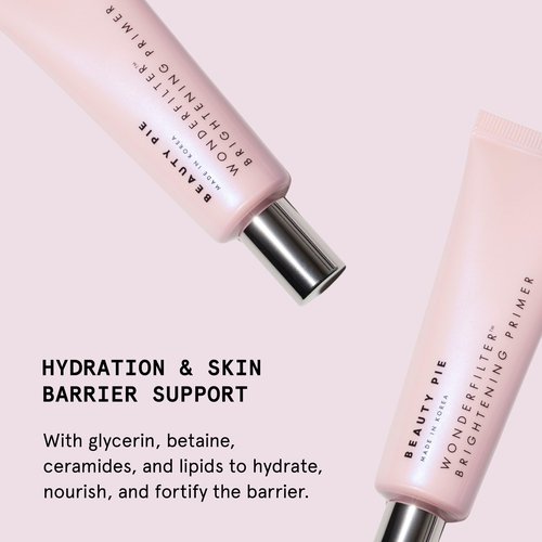 Beauty Pie Wonderfilter Brightening Primer – Lightweight Skin-Barrier Skincare Primer with Prism Pearls, Ceramides & Niacinamide for Radiant, Blur Finish